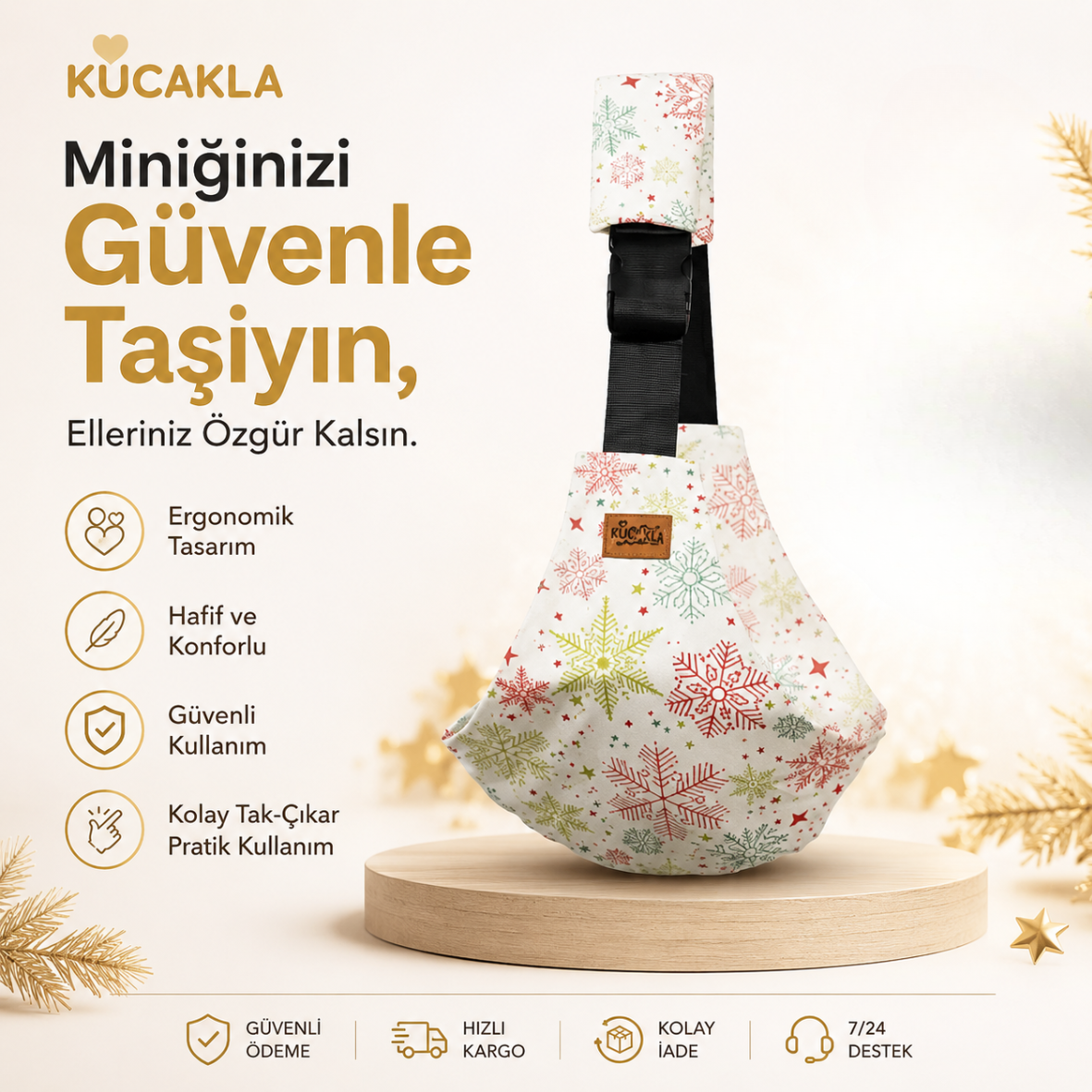 Kucakla™ Omuz Destekli Çocuk Taşıyıcı